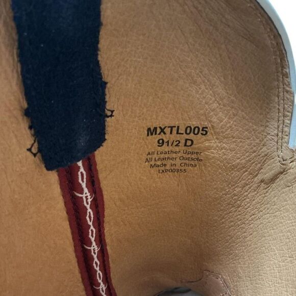 Twisted X Cowboy Boots Mens 9.5 Navy Flag Eagle Tech X Suede Square Toe Western